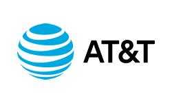 A logo of at & t is shown.