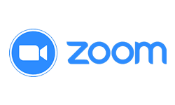 A zoomed in image of the zoom logo.